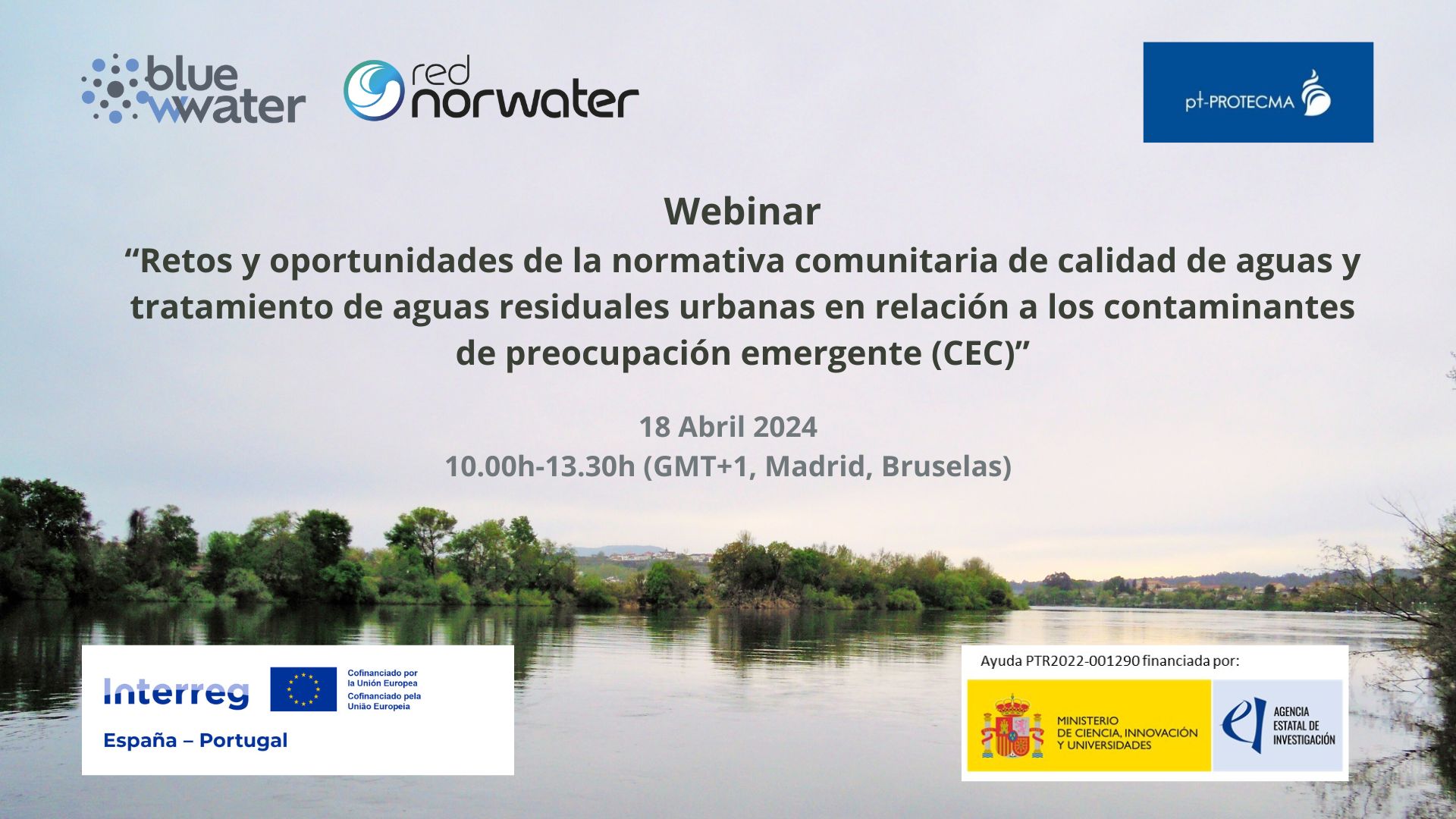 Jornada de lanzamiento de la red y Webinar online sobre normativa comunitaria de calidad de las aguas